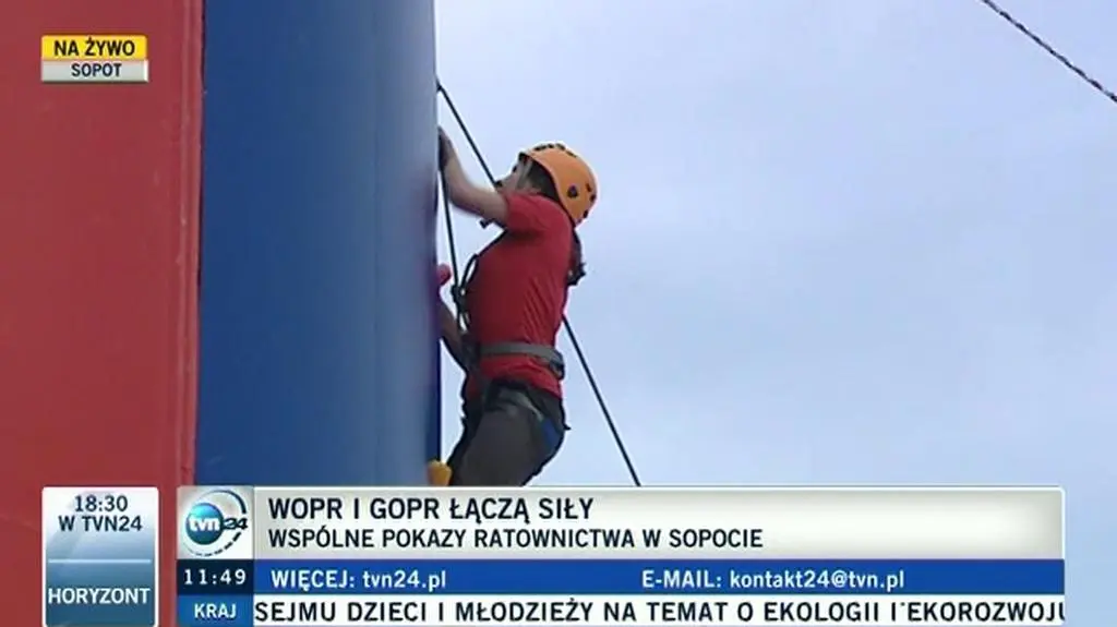 WOPR i GOPR łączą siły we wspólnych ćwiczeniach (TVN 24)