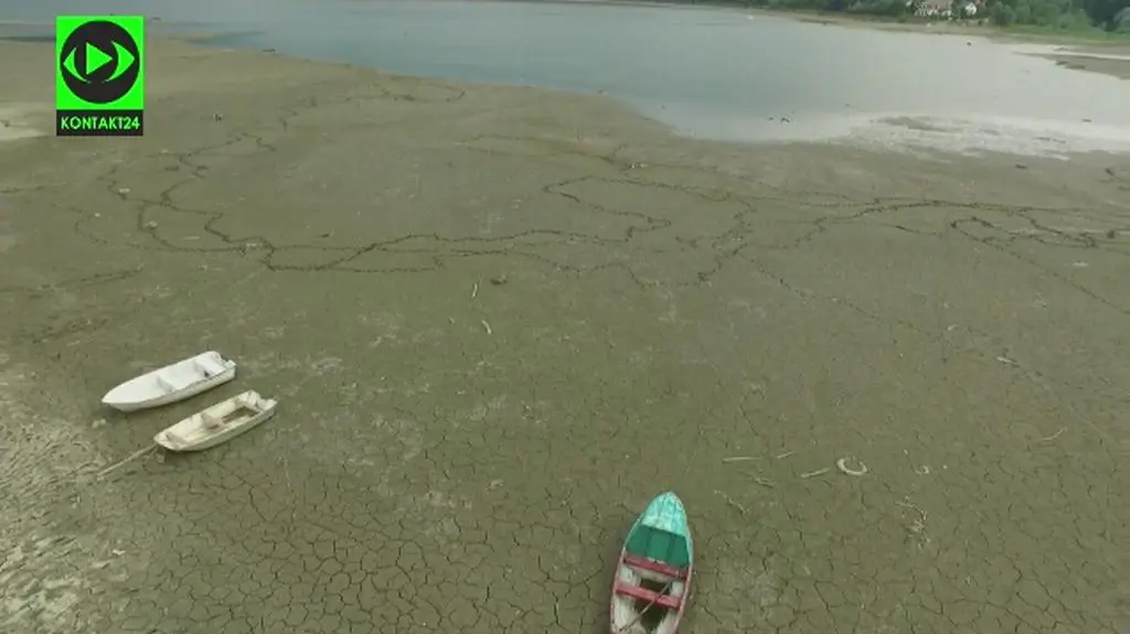 Wyschło Jezioro Żywieckie (DRONEYE