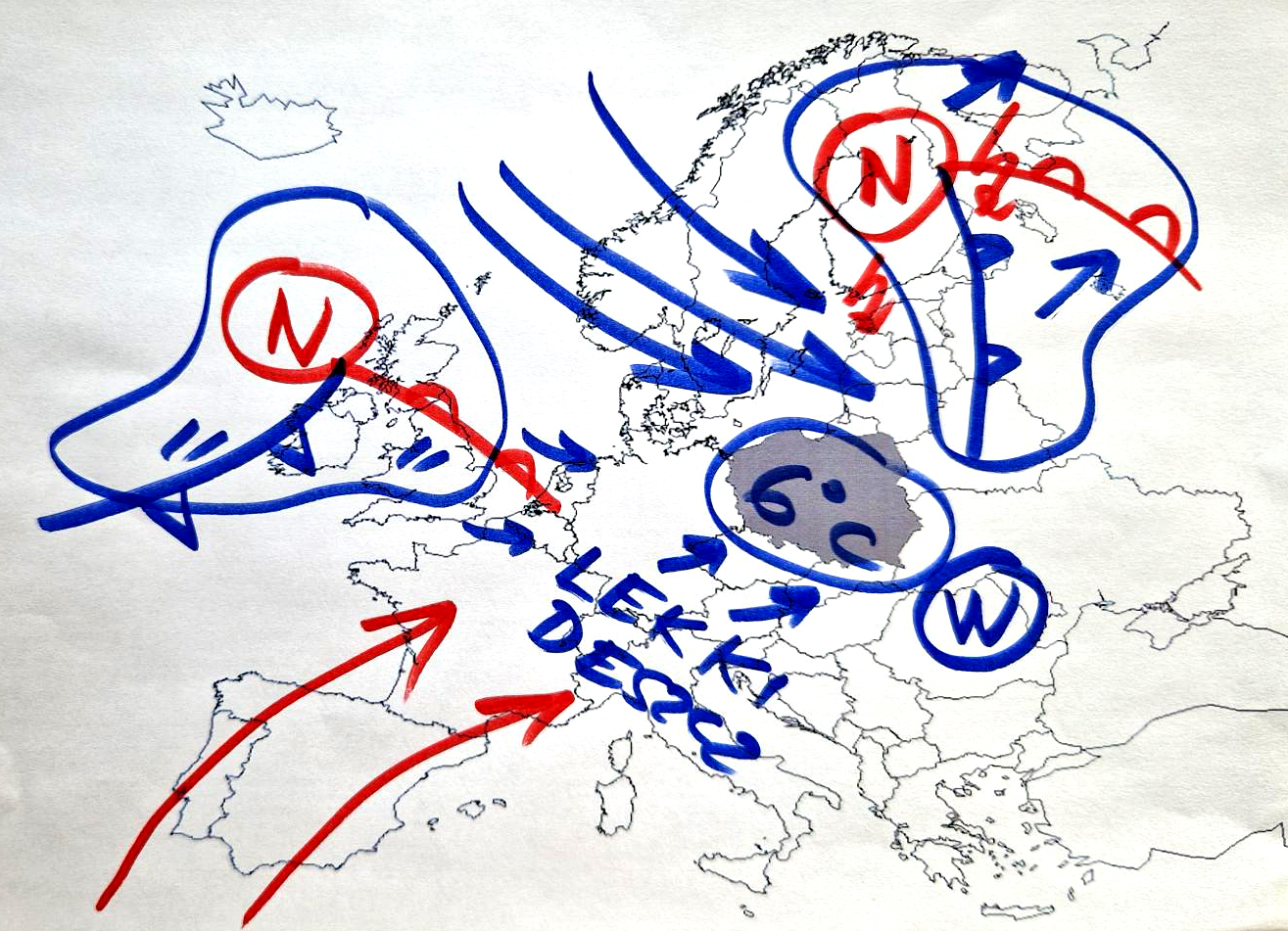 Sytuacja pogodowa nad Europą