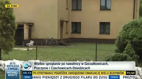 Zalania w Pszczynie (TVN24)