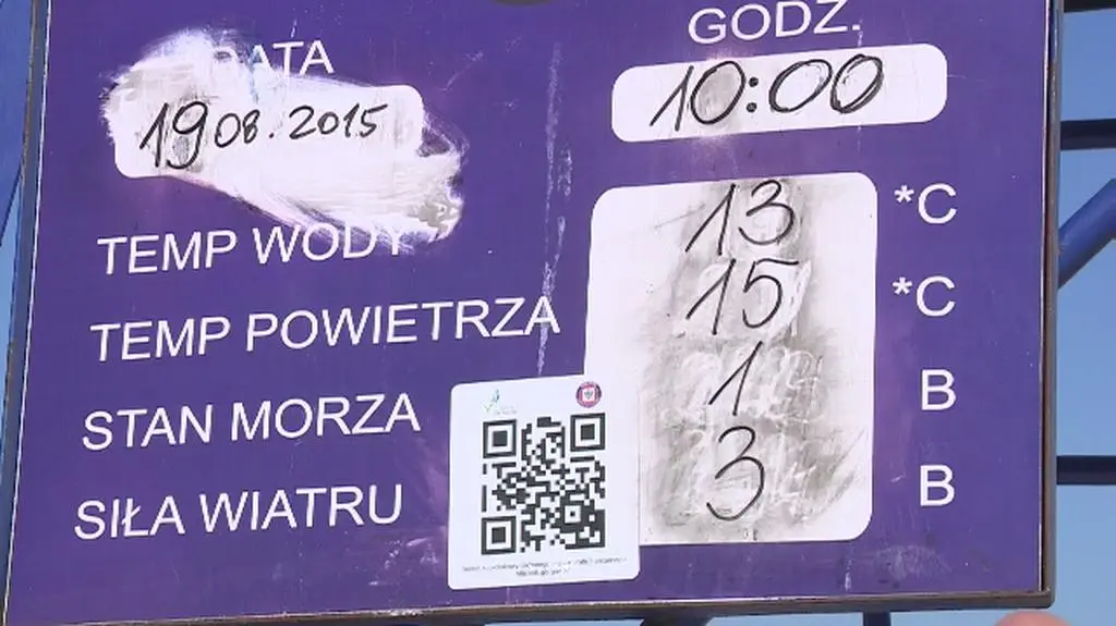 Zimna woda w Bałtyku