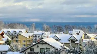 Władysławowo pomorskie  zima  na całego
