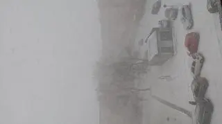 Burza śnieżna w Łodzi
