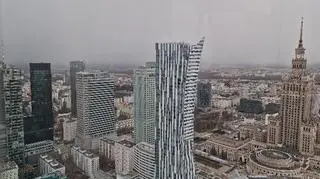 Śnieżyca nad Warszawą