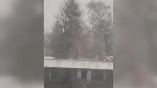 Śnieżyca na Starym Żoliborzu