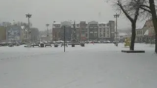 Śnieg nadal pada w Lęborku