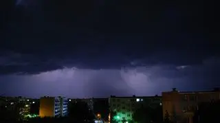19.08.2022 zbliżająca się burza nad Sierpc