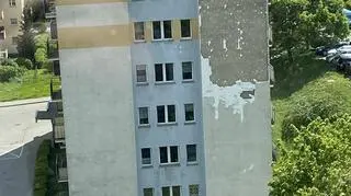 Skutki silnego wiatru w Gdyni