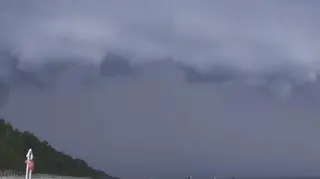 Kąty Rybackie przed burzą