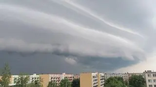 ulewa, nawałnica nad Sierpcem 09.06.2022