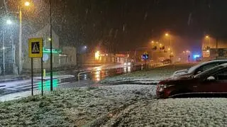 Pierwszy śnieg na Dolnym Śląsku. Oleszna 26.11.2021