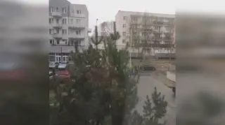 W Siedlcach sypnęło śniegiem