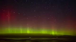 Zorza polarna w Karwieńskich Błotach dnia 04.11.2023