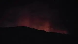 Zorza widoczna z Zakopianki