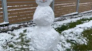 Pierwsze ba  Bałwan w tym roku