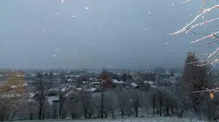 Pierwszy śnieg tej jesieni