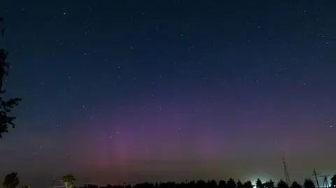 Zorza polarna rozjaśniła niebo nad Polską