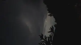 Burza na Bielskiem, widok z okolic Żywca