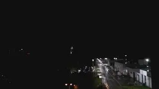 Rybnik - silna burza, uderzenie pioruna