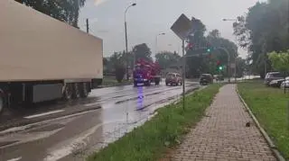 Krzeszowice - skutki po burzy i silnych opadach deszczu