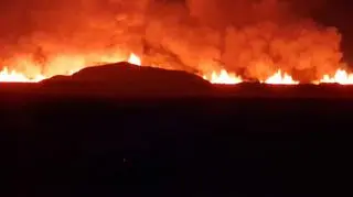 Erupcja wulkanu na Islandii