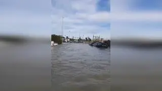 Zalana miejscowość Lugo we Włoszech