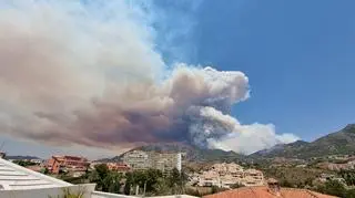 Pożar w Hiszpanii