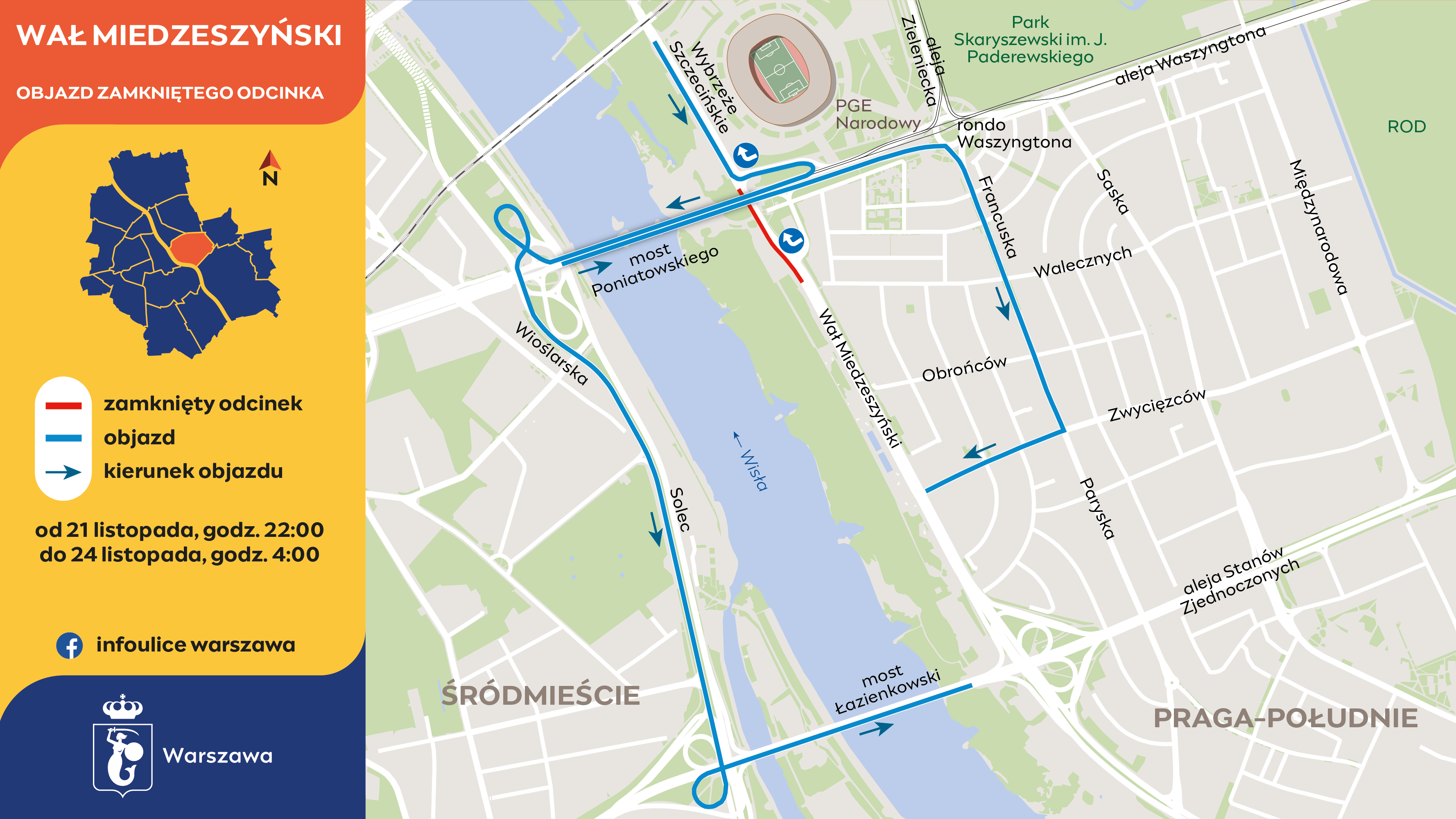 Druga część frezowania na Wale Miedzeszyńskim