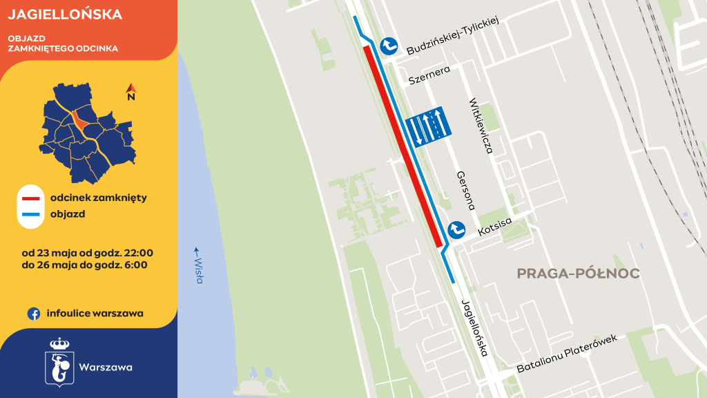 Asfaltowanie na Jagiellońskiej - zmiany w organizacji ruchu