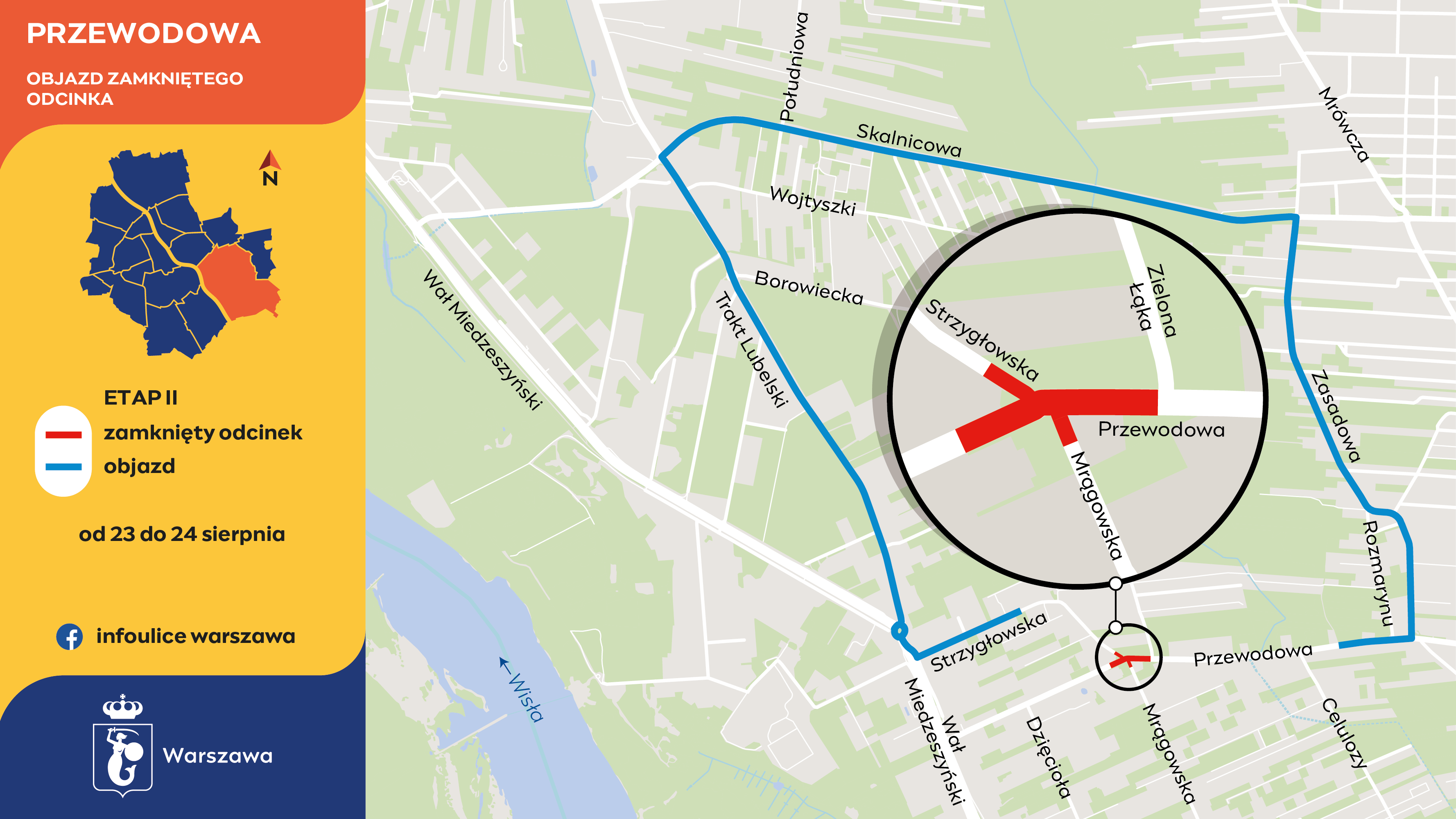Zmiany w organizacji ruchu na Przewodowej - etap II