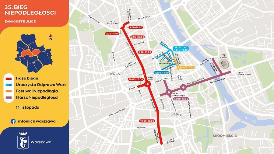 Bieg Niepodległości w Warszawie