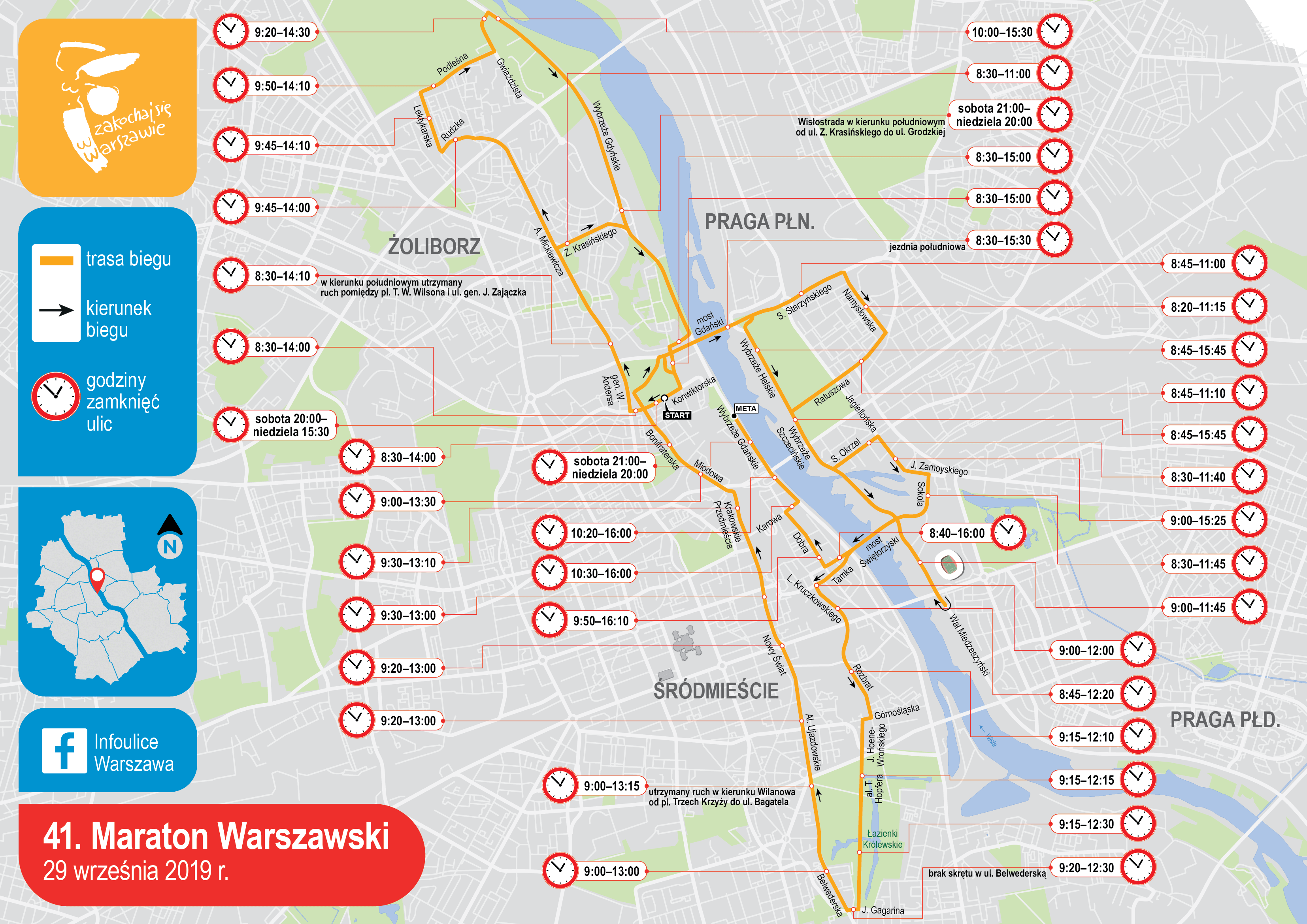 Utrudnienia podczas Maratonu Warszawskiego