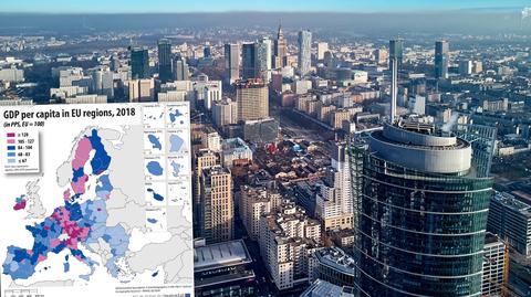 Najbogatsze i najbiedniejsze regiony Unii Europejskiej. Warszawa wysoko w rankingu