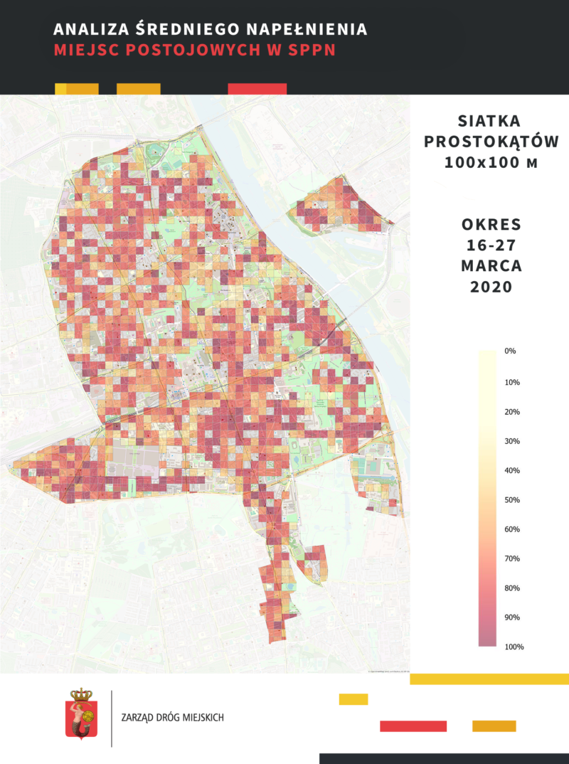 Analiza średniego napełnienia miejsc postojowych w SPPN