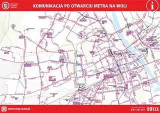 Komunikacja po otwarciu metra na Woli