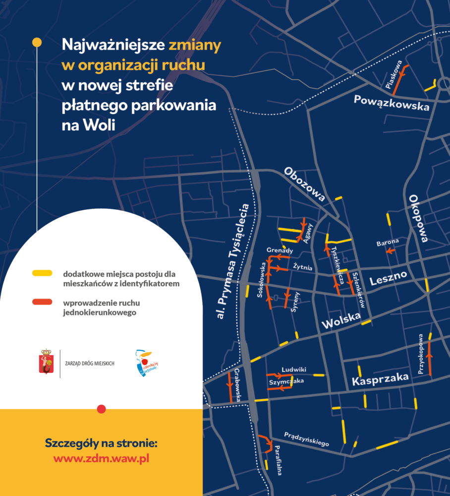 Na Woli znajdzie się 4,7 tys. wyznaczonych miejsc parkingowych