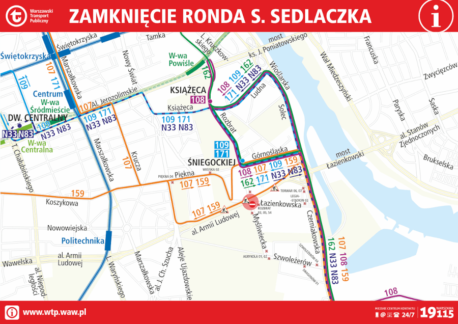 Zamknięcie ronda Sedlaczka