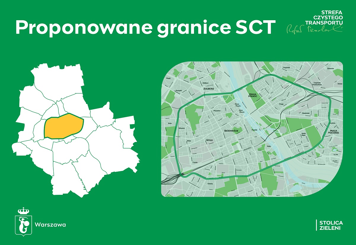 Strefa czystego transportu - proponowane granice