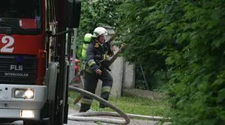 Akcja strażaków we Włochach