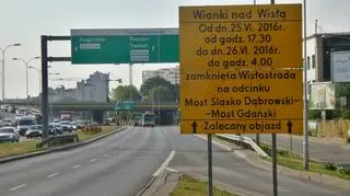 Zamknięta Wisłostrada