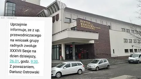 Dostali 20 minut, by dotrzeć na sesję. "Tak akurat wyszło"