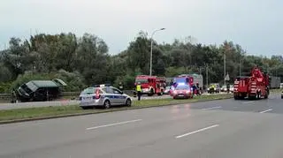 Wypadek na Wisłostradzie