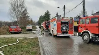 Pożar wybuchł w domu jednorodzinnym