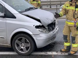 Kolizja na moście Łazienkowskim 