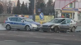 Wypadek na ulicy Powsińskiej