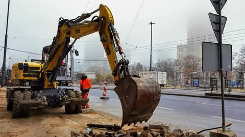 Robotnicy wrócili na rondo Dmowskiego