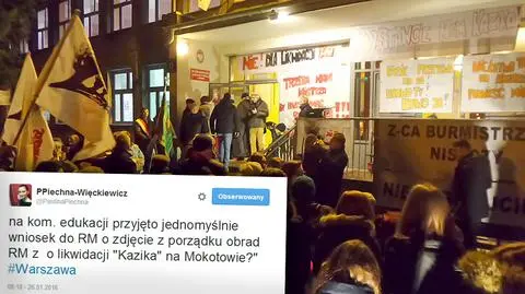 Bliżej do uratowania "Kazika". Punkt o likwidacji liceum wypada z obrad