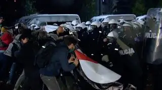 Starcia protestujących z policją