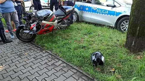 Motocyklista zbiegł w trakcie prowadzonych czynności
