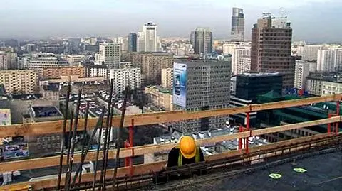 Warszawa z 18. piętra Żagla